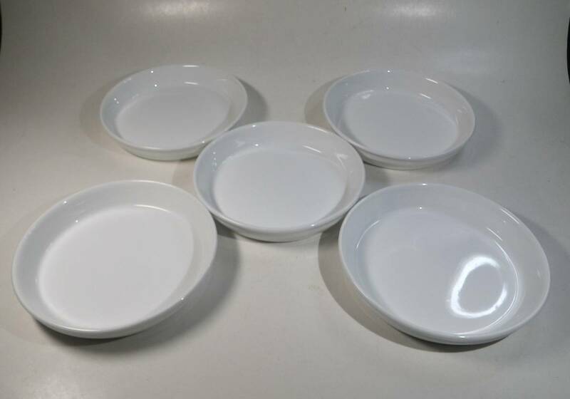 中皿 ホワイト ５皿セット 多用皿 白 陶器 カレー パスタ サラダ ケーキ 業務用 店舗用 飲食店 皿