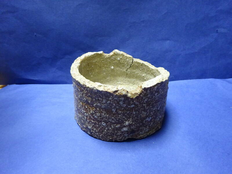（２）信楽焼　サヤ　さや台　陶器　　検：ガーデニング　植木鉢　 鉢カバー