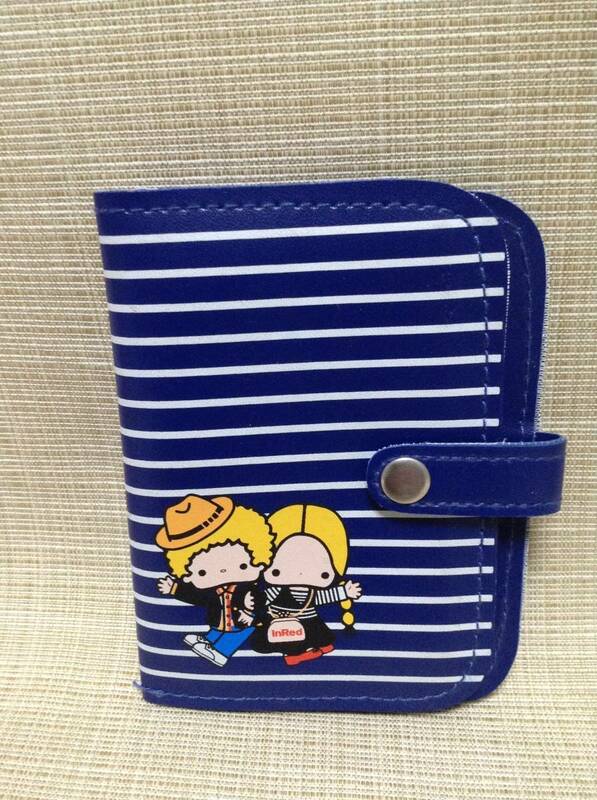 パティ＆ジミー×シップス カードケース ストライプ ブルー(青) 【Sanrio/サンリオ】 2012年 【SHIPS】 カードホルダー