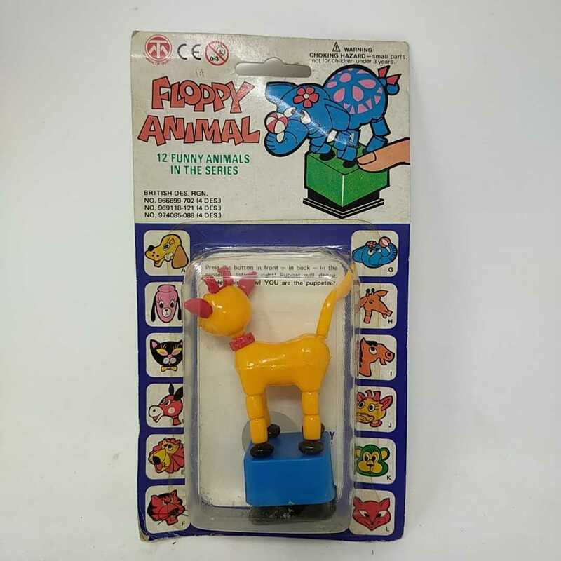 ●未開封●FLOPPY ANIMAL おもちゃ 12FUNNY ANIMALS 置物 アンティーク コレクション ブリキ 昭和レトロ　 S