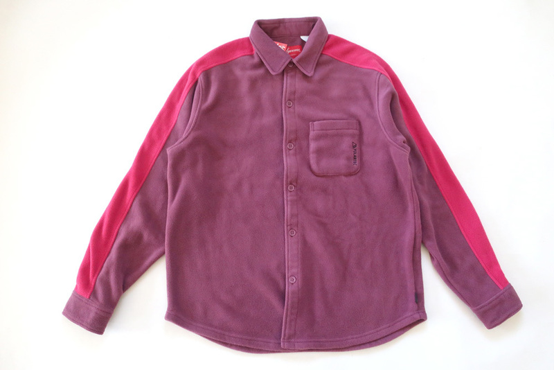 (M)Supreme Polartec Fleece Shirtシュプリームポラテックフリースシャツ紫Light Plum
