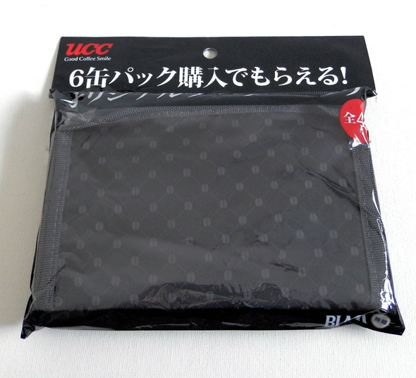 UCC ブラック無糖 クーラーバッグ コーヒー豆柄 グッズ 非売品 保冷 保温 バッグ アルミ ノベルティ BLACK無糖 缶 コーヒー 限定品 珈琲