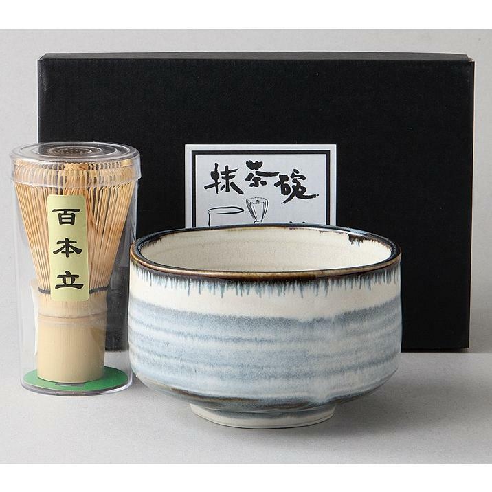 美濃焼！　☆春霞・抹茶茶碗＆茶筅セット☆ Ｖ3142-2 茶道具 新品 茶器 ギフト