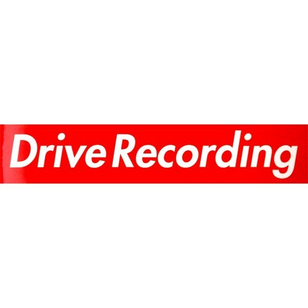 カーマグネット Drive Recording 箱枠　(ドラレコ ドライブレコーダー 録画中 車載カメラ)