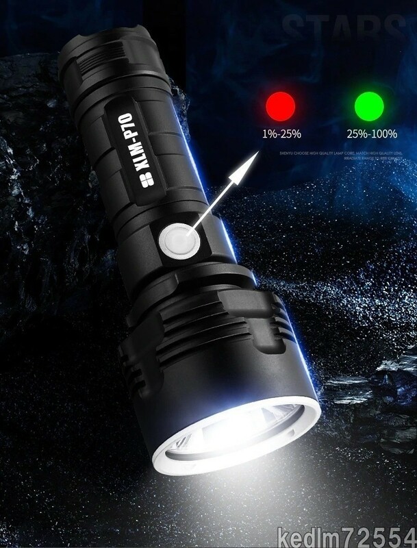 『超得』超強力 懐中電灯 LED L2 XHP50 戦術トーチ USB 充電式 Linterna 防水ランプ超高輝度ランタンキャンプ【新品】