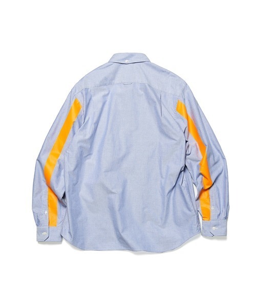 新品タグ付きユニフォームエクスペリメントラインボタンダウンシャツuniform experiment　SLEEVE LINE BIG B.D SHIRTサイズ1