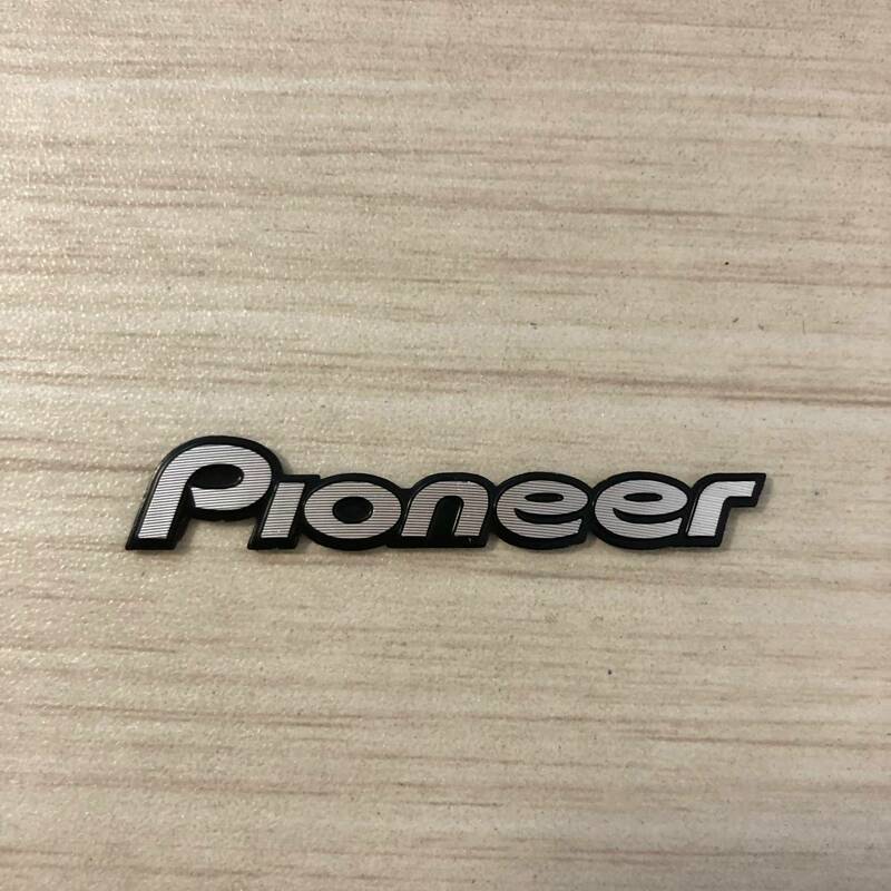 Pioneer パイオニア アルミ エンブレム プレート シルバー/ブラック carrzzeria カロッツェリア tk