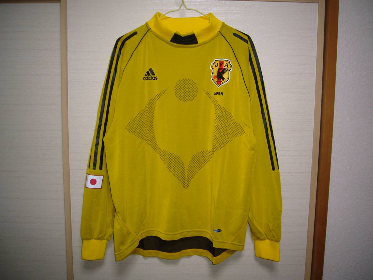 アディダス 日本代表ゴールキーパーユニフォーム黄色 Mサイズ