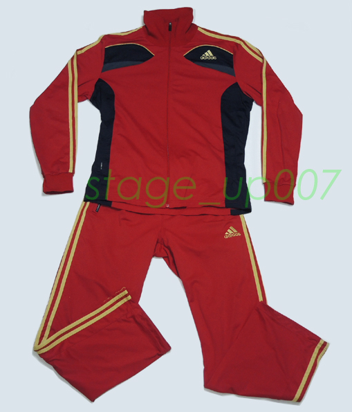 adidas（アディダス）／CLIMALITEジャージ上下セット/013312＆013308/sizeL（美品） ／管QPZS