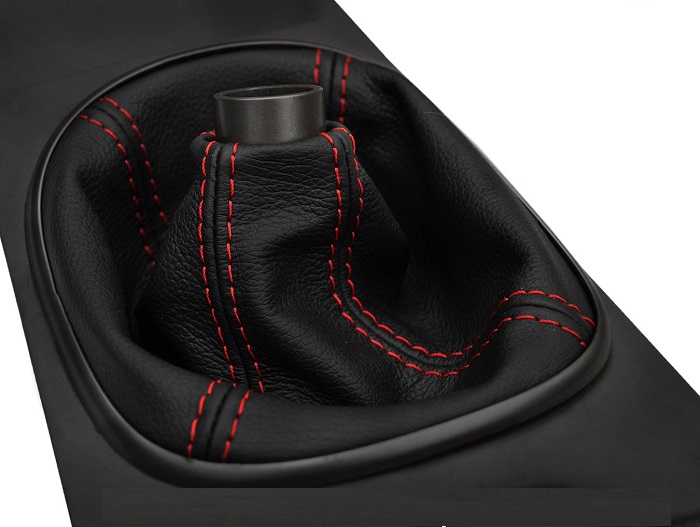インテグラ DC2用 シフトブーツ 高級本革 レッドステッチ