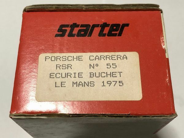 スターター/starter 1/43 ポルシェ カレラ RSR 55 ECURIE BUCHET ル・マン 1975 ガレキ/キット /管KT01