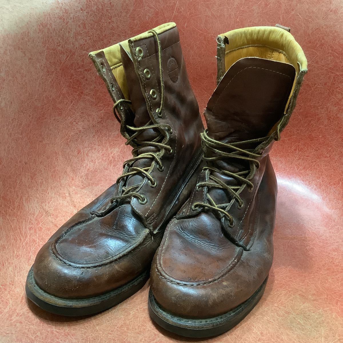 ビンテージワークブーツ古着アメカジUSA製アメリカ製フリー＆イージーマイフリーダム 70年代RED WING レッドウィング