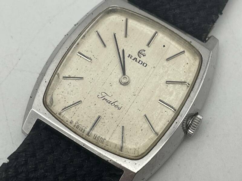 RADO ラドー　本物　ヴィンテージ手巻き　機械式モデル　メンズ腕時計　動作のみOK　保証無　現状出品