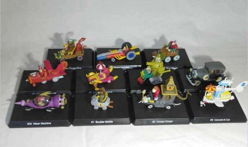 コナミ食玩 Vol.1＆2（全11種）チキチキマシン猛烈コレクション Konami Wacky Races Collection　Sideshow Hanna Barbera xm studios