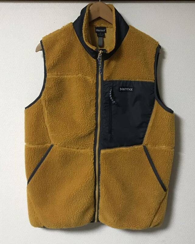 正規品 Marmot マーモット SHEEP FLEECE VEST シープ フリース ベスト ボア L テラコッタ