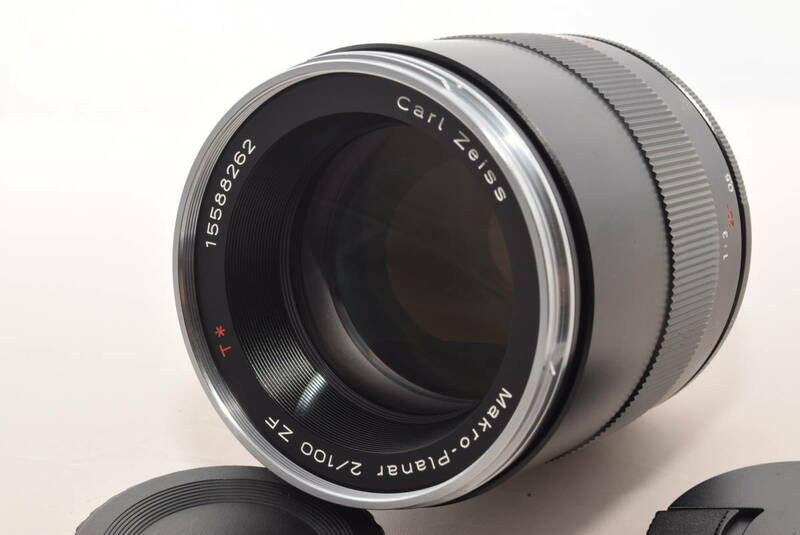 【極上品】Carl Zeiss MAKRO-PLANAR T*2/100mm ブラック ZF.2 (ニコンCPU内蔵マウント対応) 　#5022