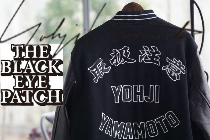 WILDSIDE yohji yamamoto BlackEyePatch レザー スタジャン ジャケット ヨウジヤマモト ブラックアイパッチ pour homme ロゴ 刺繍 XL y’s