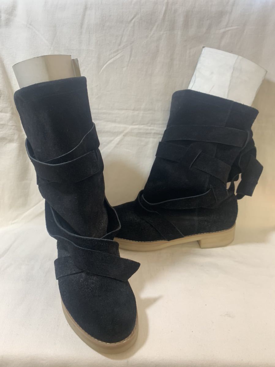 ブーツ　黒　チャックなし　未使用（型崩れあり）Mサイズ(８０サイズ)
