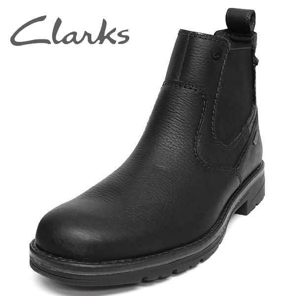 クラークス 靴 メンズ ブーツ サイドゴア ウォータープルーフ 防水加工 10W(約28cm) CLARKS Morris Up 新品