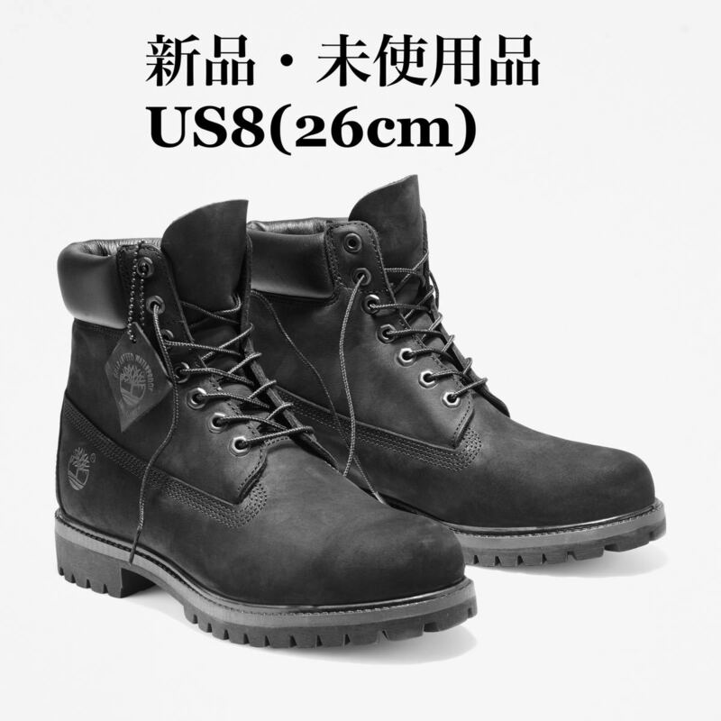 Timberland ティンバーランド 6inch premium boots 6インチ プレミアムブーツ ブラック メンズ メンズブーツ US8