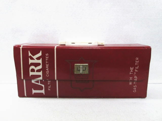 【LARK ラーク カセットテープ 収納 ケース レッド】レトロ/タバコ/赤