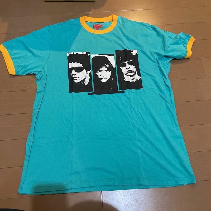 XL Supreme/The Velvet Underground Ringer Tee Teal シュプリーム ベルベットアンダーグラウンド リンガーティー　希少 レア Tシャツ