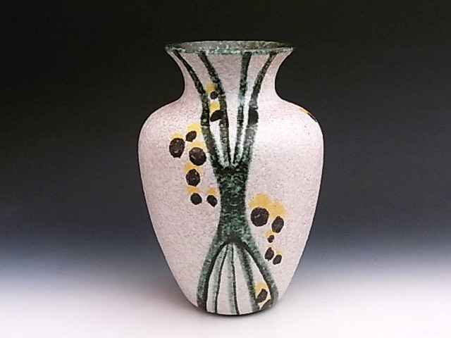 圧倒的な美力 ミッドセンチュリー 花瓶 ◆ 西ドイツ ロッシェ窯