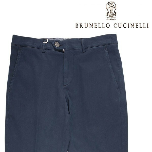 BRUNELLO CUCINELLI（ブルネロクチネリ） コットンパンツ M218DT1050 ネイビー 54 22321dnv 【A22325】 / 大きいサイズ