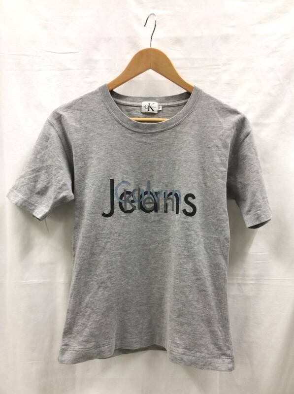 Calvin Klein Jeans カルバンクラインジーンズ 半袖Tシャツ グレー レディース Mサイズ 23022401