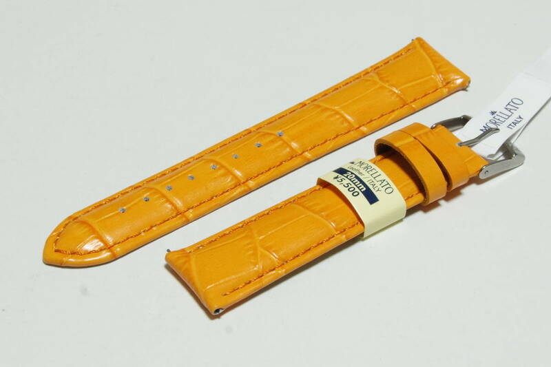 【送料無料】20mm幅 モレラート SAMBA （サンバ）オレンジ　簡単取り付けのクリッカー仕様