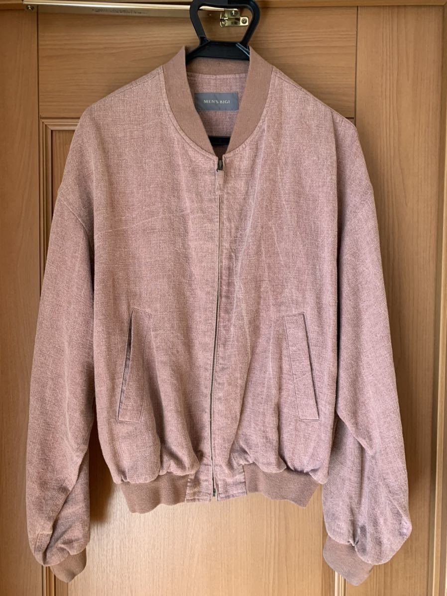 ☆希少美品☆メンズビギ　　薄紫ブルゾン　春物　Ｍサイズ相応　　即日発送　