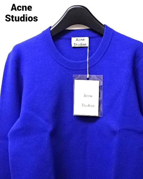 XS【Acne Studios LANG WOOL PAW16 ROYAL アクネストゥディオズ ニット セーター ロイヤル ブルー】