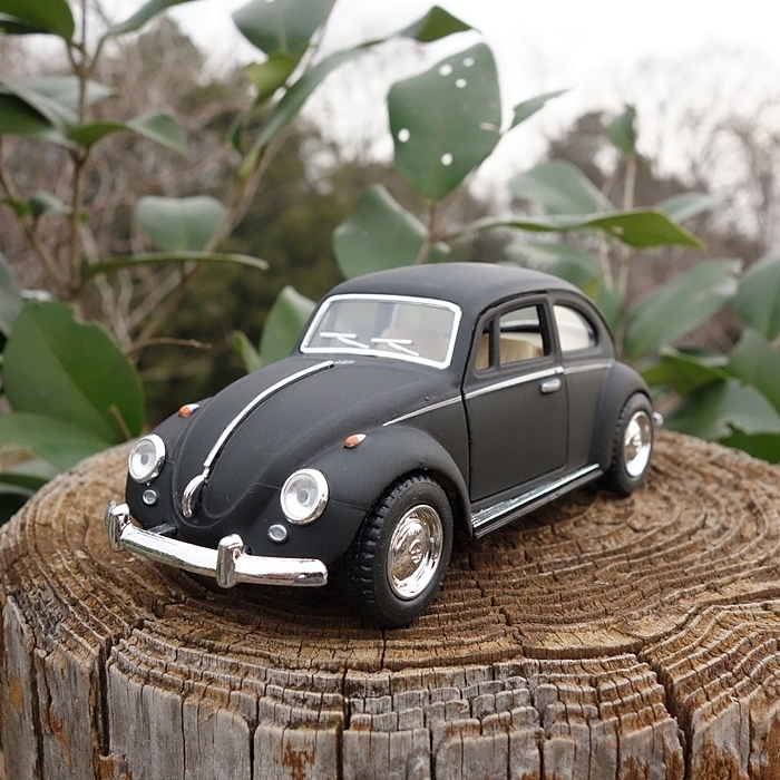 【送料350円】ワーゲン ミニカー ビートル １９６７年式 1/32 マッドブラック フォルクスワーゲン ＶＯＬＫＳＷＡＧＥＮ