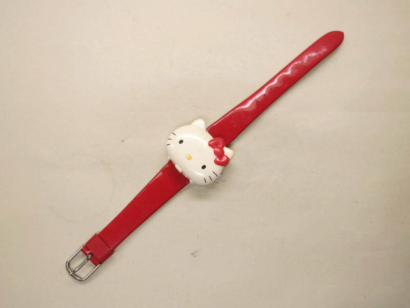 [大幸]　サンリオ・日本製　キティちゃんの腕時計　美品　昭和レトロ　レア物　少し難有り　アクセサリー　激レア　時計