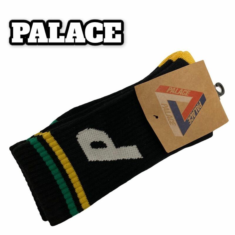 初期【新品】 PALACE Skateboards P Socks ソックス 靴下 パレス 黒 ブラック SUPREME