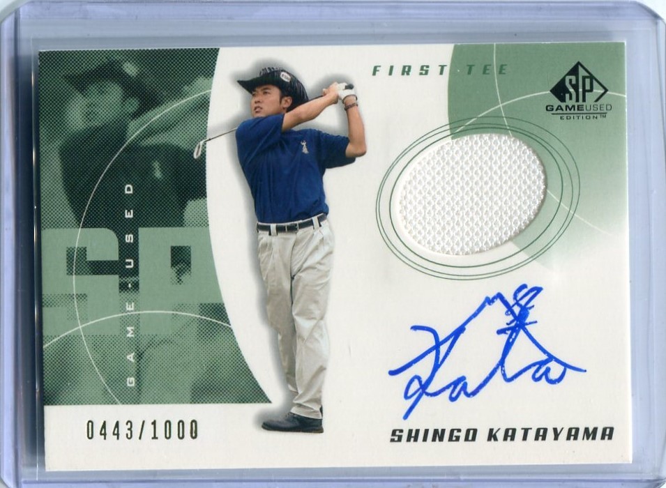 2002 SP Game Used Edition 74 Shingo Katayama ゴルフ 片山晋呉 直筆サイン ジャージ 1000枚限定
