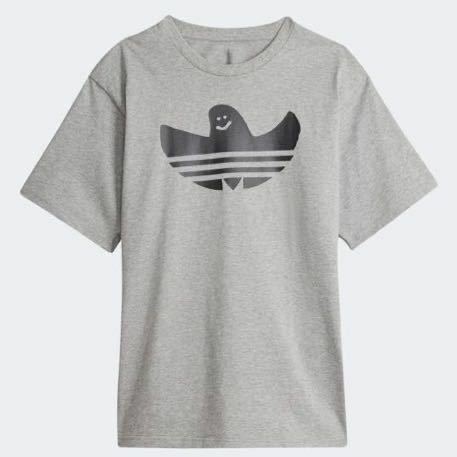 アディダス adidas スケートボーディング グラフィック シュムー 半袖Tシャツ グレー Mサイズ ユニセックス マークゴンザレス