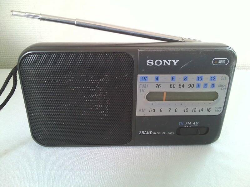SONY FM/AMコンパクトラジオ ICF-S65V★動作品