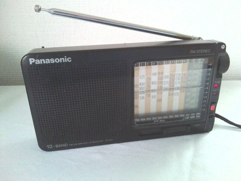 Panasonic RF-B11 パナソニック FM/LW/MW/SW-1-9 ワールドバンドラジオ 12-BAND ★受信OK！難あり