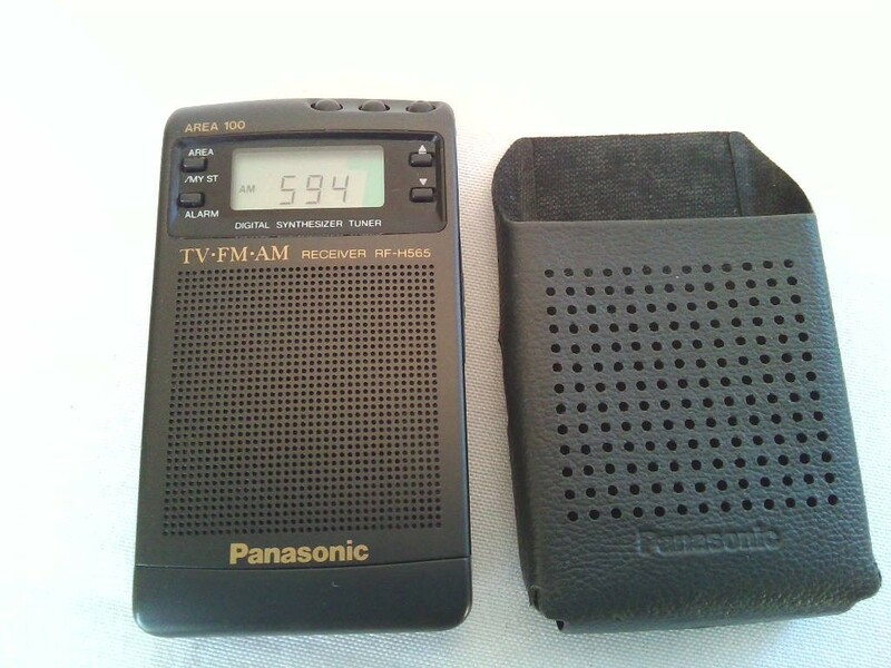 Panasonic パナソニック RF-H565　TV／FM／AM ポケットラジオ　ケース付き　日本製★動作品