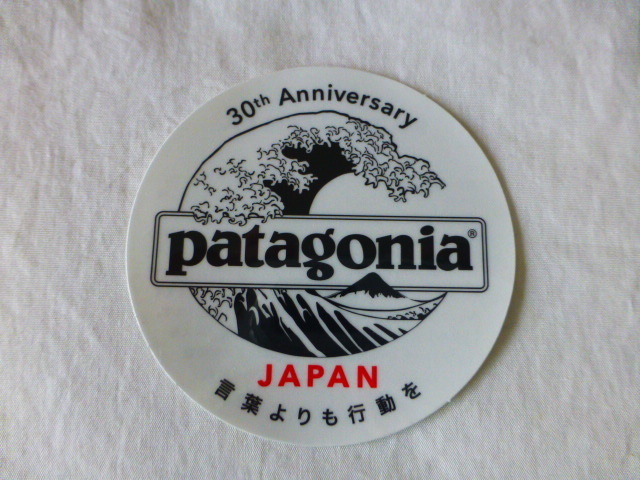 patagonia 北斎ウェイブ 30th Anniversary JAPAN ステッカー 浪裏 北斎 hokusai クリア地 30周年記念 JAPAN パタゴニア PATAGONIApatagonia