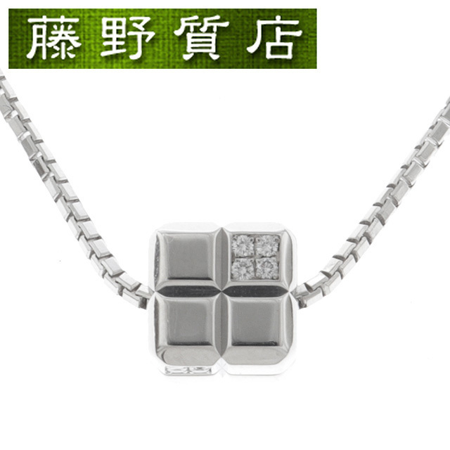 (新品仕上げ済)ショパール Chopard アイスキューブ ダイヤ ネックレス K18WG ホワイトゴールド×ダイヤモンド 8923