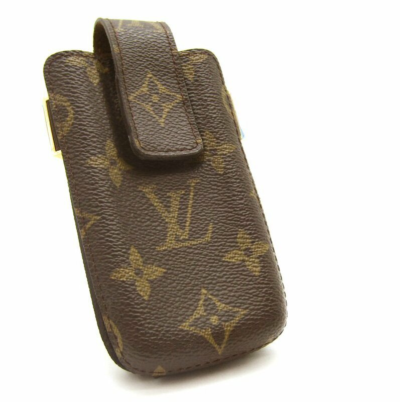 美品! LouisVuitton ルイヴィトン エテュイ テレフォンインターナショナルGM M63060 携帯ケース ガラケー キーフック付き