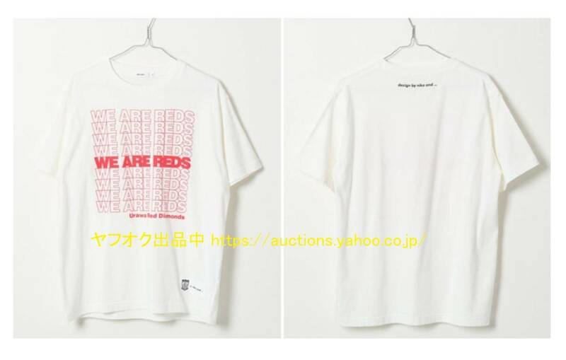 未開封【即決・送料無料】「 niko and ... 」浦和レッズ Tシャツ 半袖 M 「WE ARE REDS」 Jリーグ25周年記念コラボ ニコアンド 新品 未使用