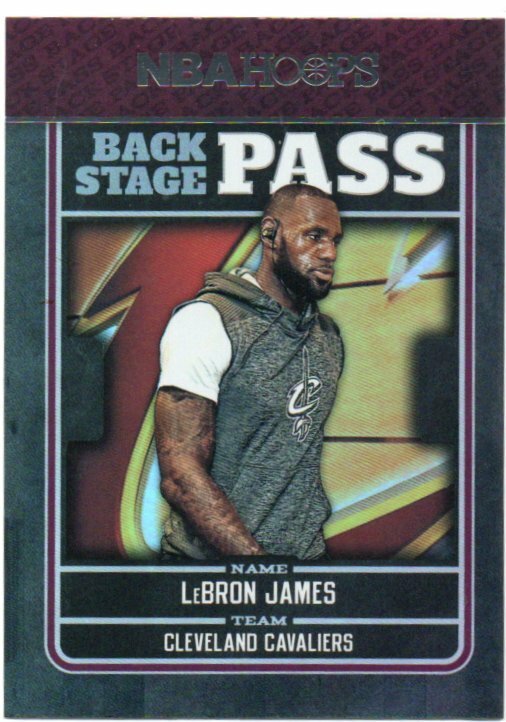 【Lebron James】 2017-2018 Panini Hoops Back Stage Pass Holo #1