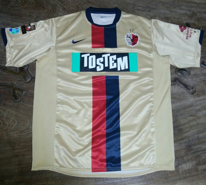 値下交渉 2008年 鹿島アントラーズ サード 選手用 NIKE 検)08 3RD KASHIMA ANTLERS GOLD PLAYER SHIRT 金色 内田 中田 小笠原 ゴールド Y2K