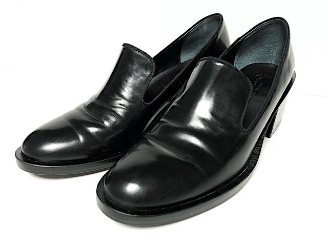二点落札で送料無料！ 2A52 美品 MACKINTOSH LONDON マッキントッシュ ロンドン ローファー レディース サイズ5 革靴 レザー ブラック 黒