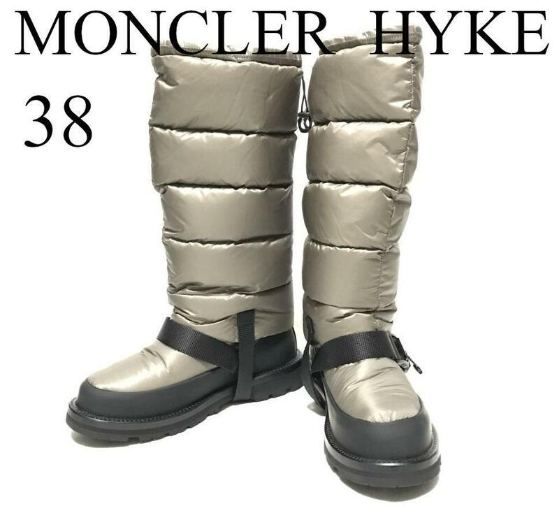 MONCLER x HYKE 21AW ダウンブーツ 38 定価115500円 モンクレール　ハイク　スノーブーツ ダウン ブーツ GENIUS ジーニアス