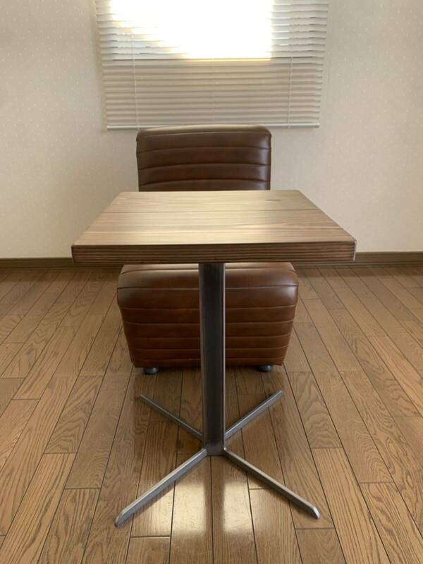 インダストリアル アイアン カフェテーブル 天板400×400 ソファーテーブル ベッドサイドテーブルなど