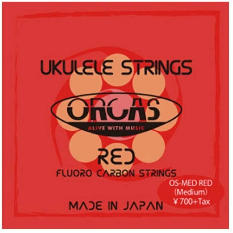 ORCAS フロロカーボン ウクレレ弦セット ソプラノ（019～022） OS-MED RED カラー:レッド 送料無料 郵便